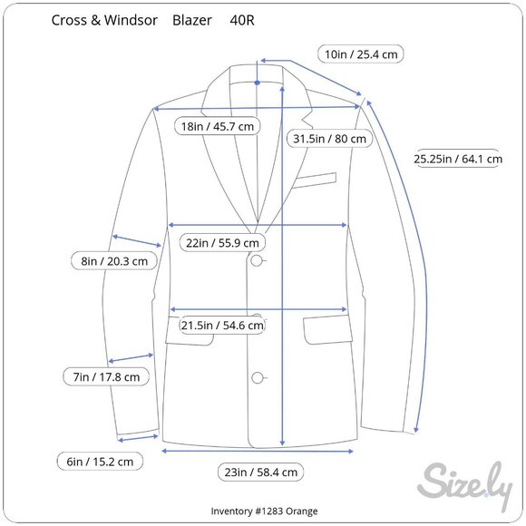 Cross & Windsor Mens 40R Black Polyester / Wool 2 Button Single Vent Blazer Dres - Picture 9 of 9